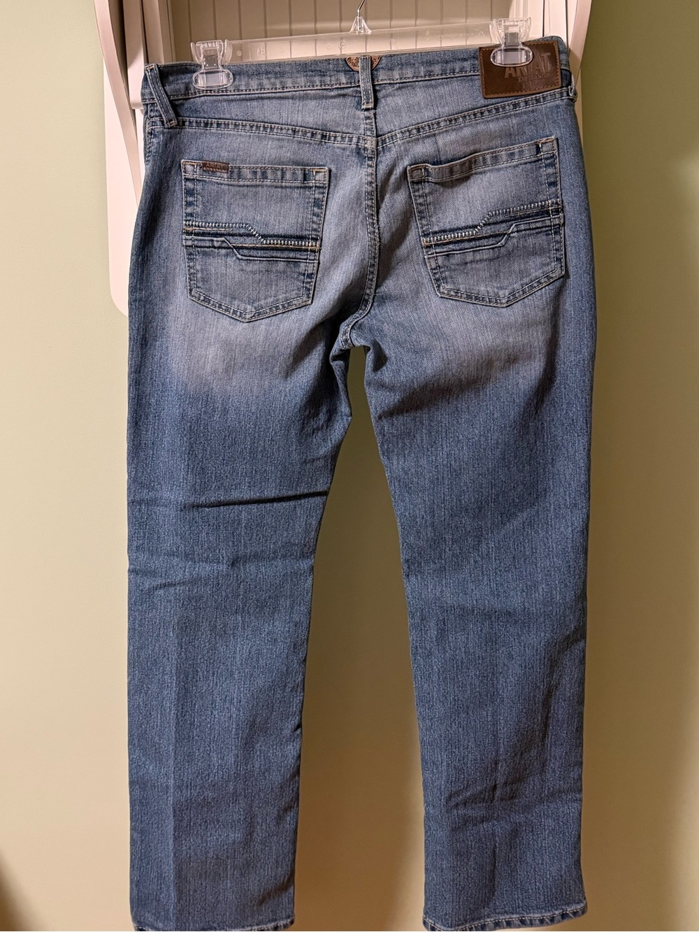 Ariat Men's Straight-Leg Jeans in Faded Blue Denim